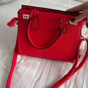 Chic Red Satchel Bag